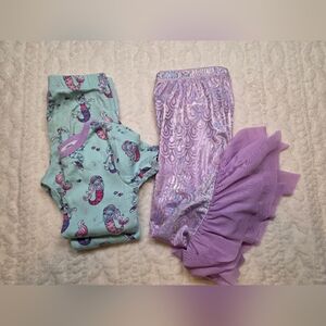 Girls Mermaid Pajamas & Dress-Up Tail Bundle – Size 6